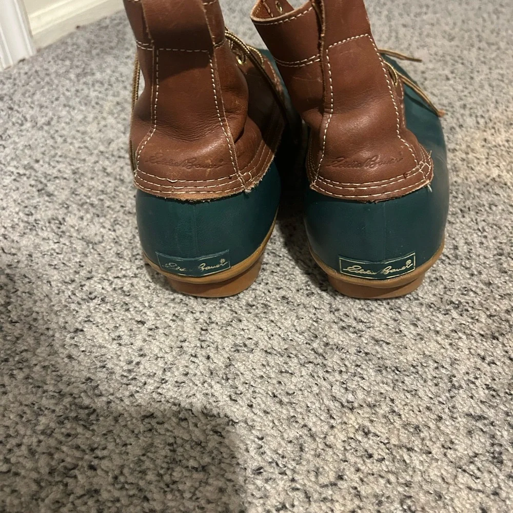 Men's Green and Brown Duck Boots